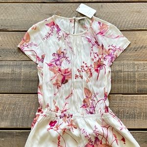 A New Day Waist Defined Floral Midi Dress Small
